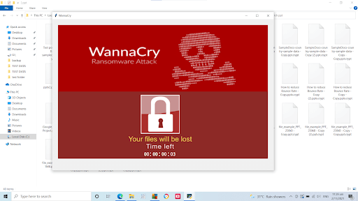 WannaCry verschlüsselter Ordner